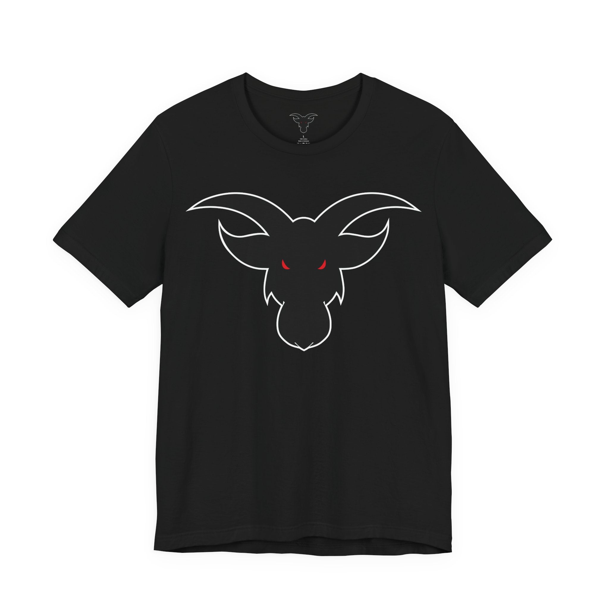 GOAT Black Silhouette Logo T-Shirt | Minimalist Greatest Of All Time Icon | Unisex Athletic Tee