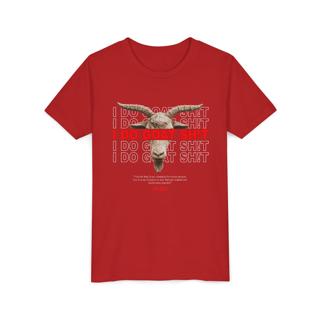 I DO GOAT SH!T The GOAT Quote Youth T-Shirt | Kids Motivational Tee | Ages 6-14
