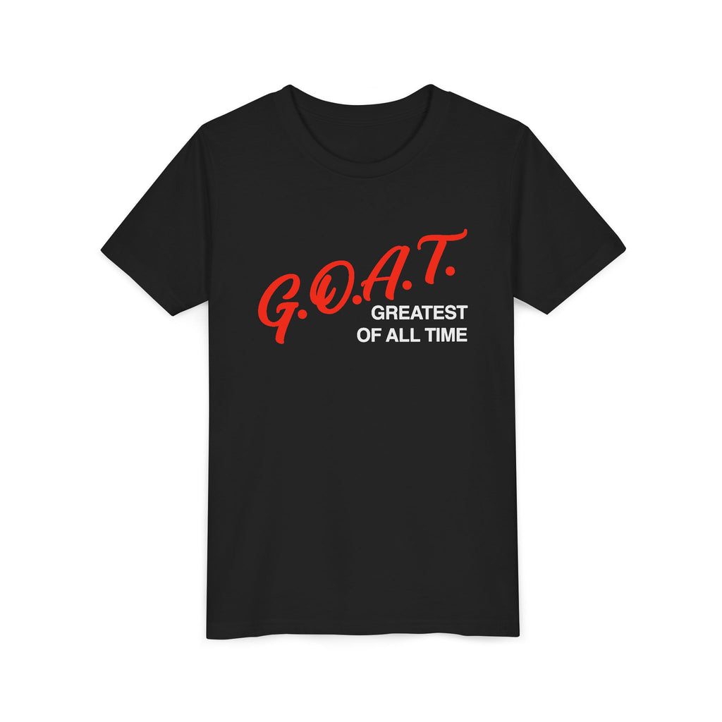 G.O.A.T. Greatest Of All Time Youth Vinatge T-Shirt | Retro Athletic Logo | Kids Tee