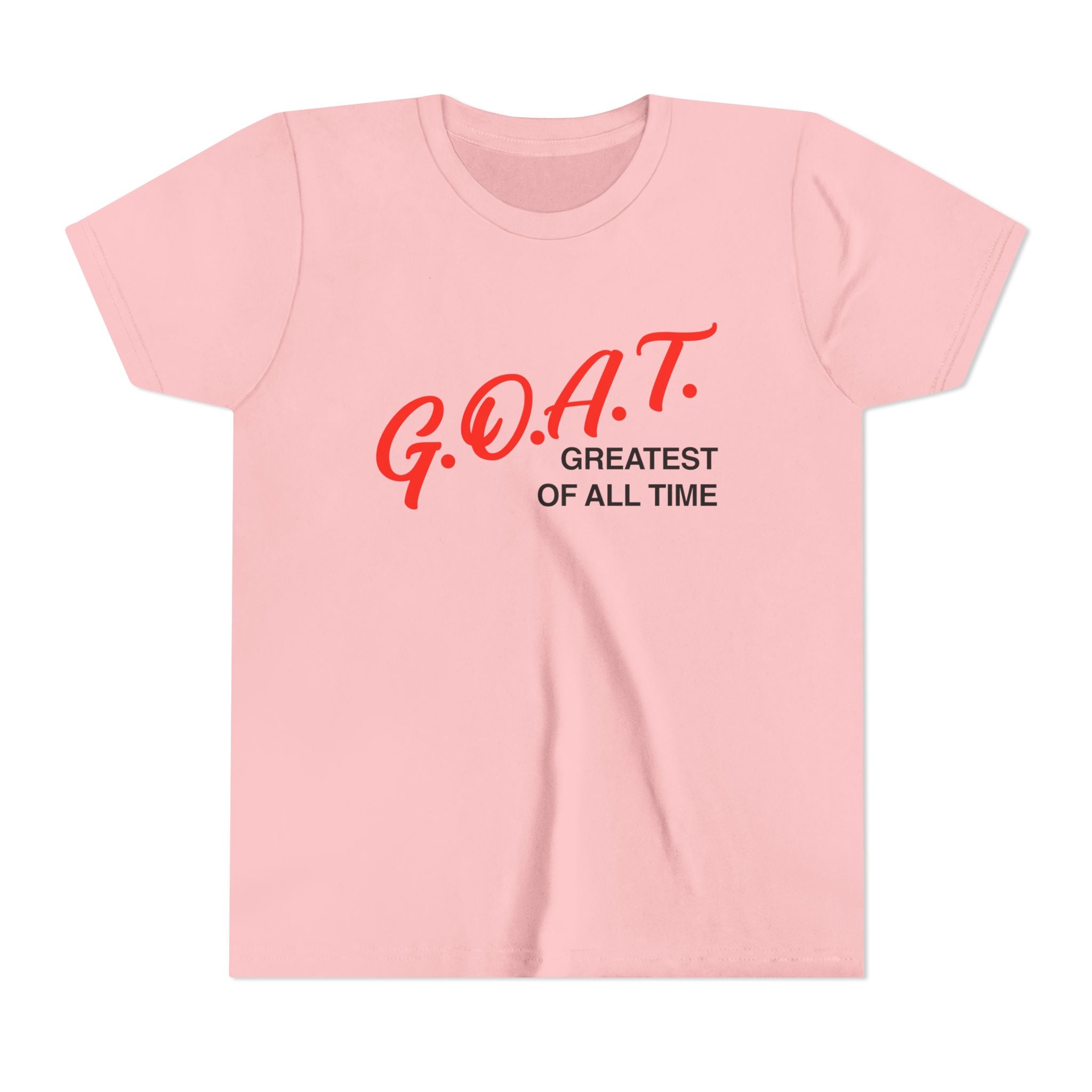 G.O.A.T. Greatest Of All Time Youth Vinatge T-Shirt | Retro Athletic Logo | Kids Tee