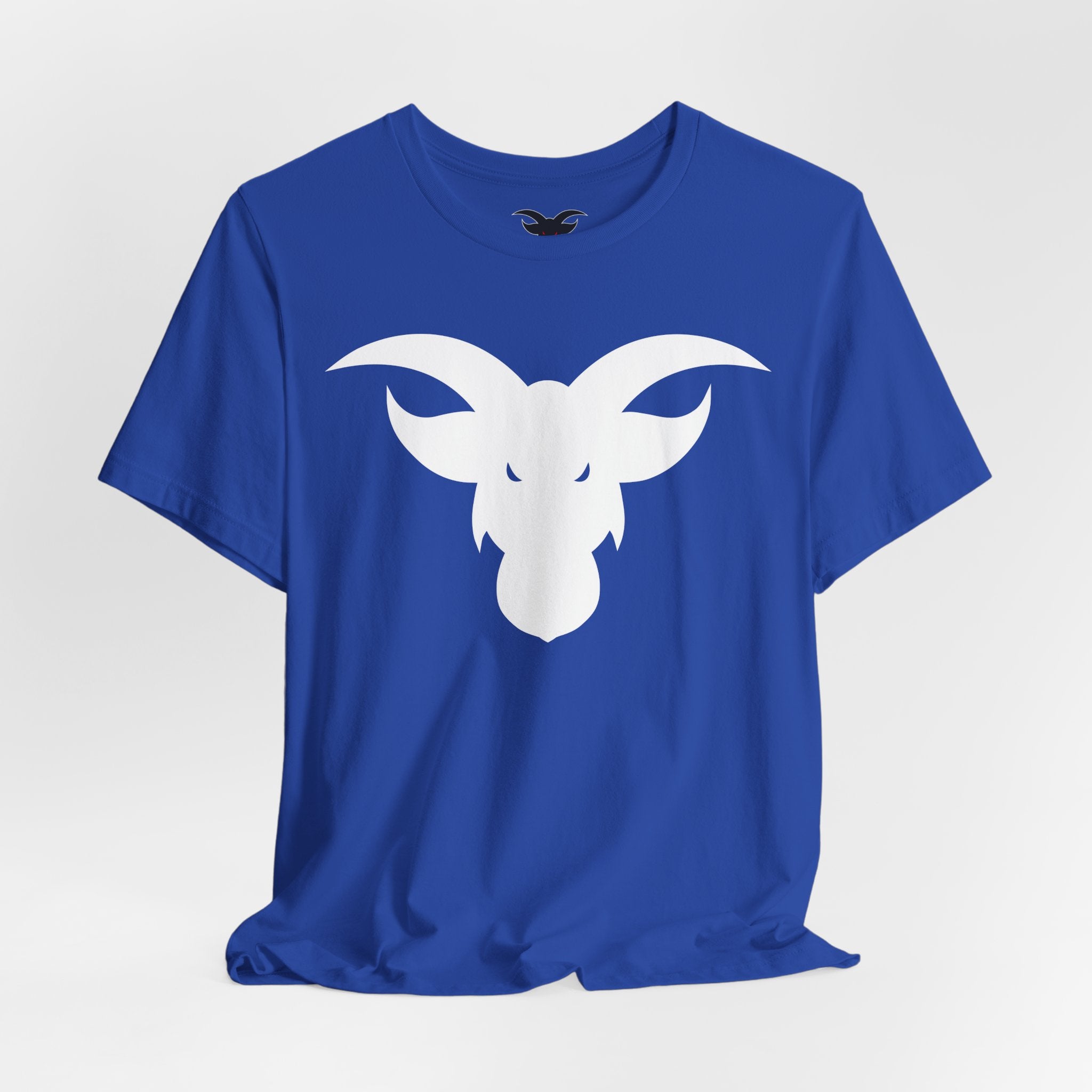 GOAT Horns T-Shirt | Minimalist Icon Design | Subtle Brand Statement Tee