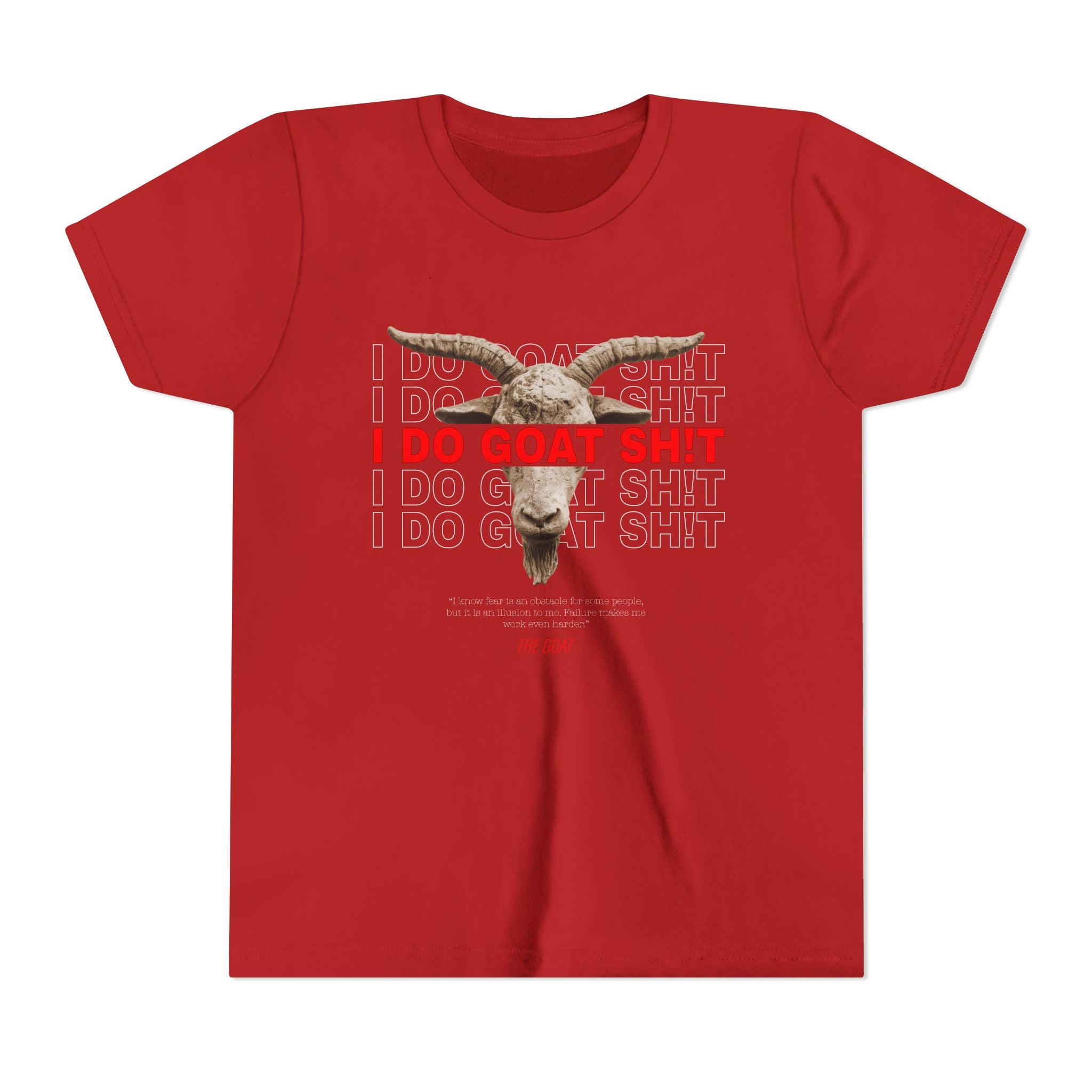 I DO GOAT SH!T The GOAT Quote Youth T-Shirt | Kids Motivational Tee | Ages 6-14