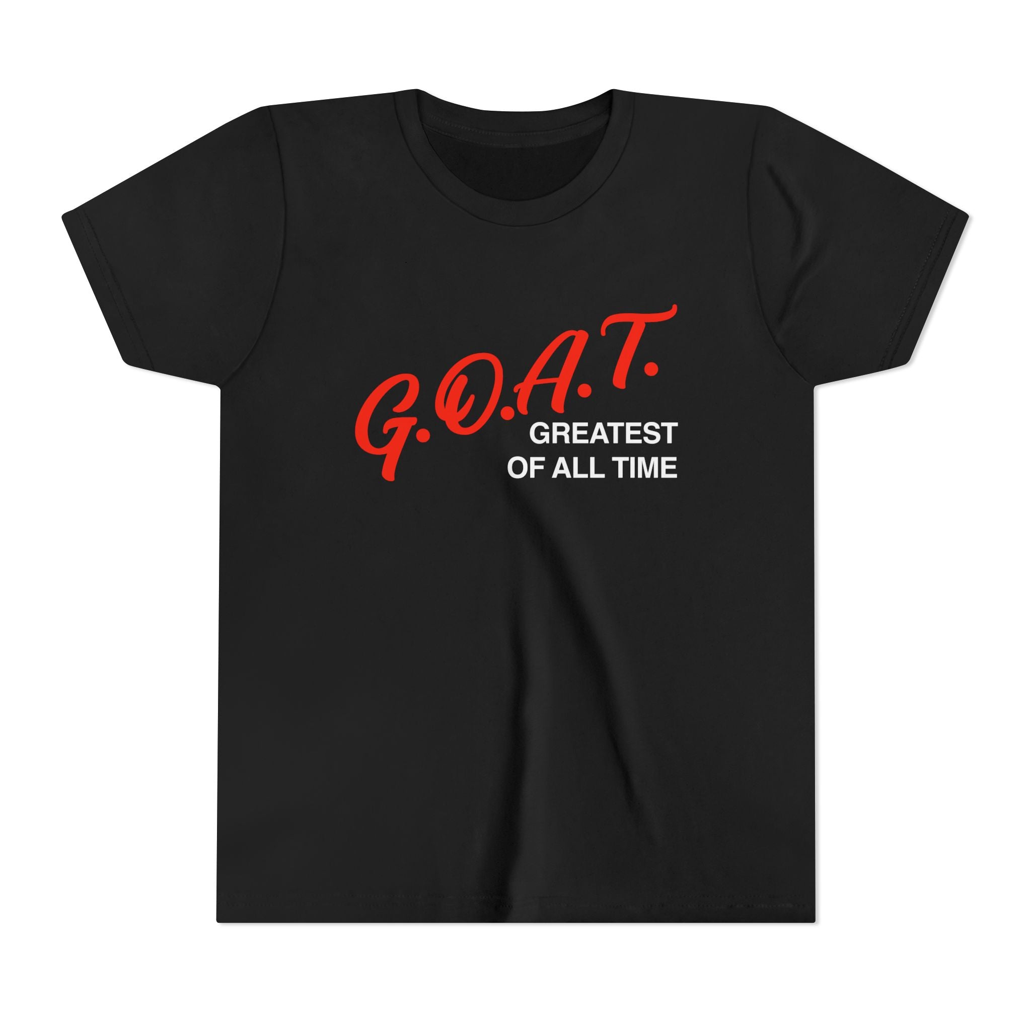 G.O.A.T. Greatest Of All Time Youth Vinatge T-Shirt | Retro Athletic Logo | Kids Tee