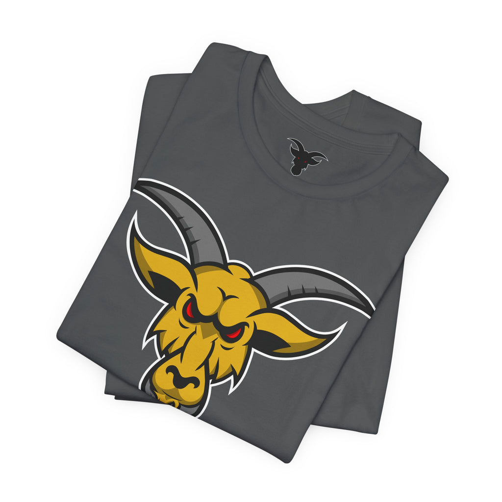 GOAT Mascot Logo T-Shirt | Original Signature Design | Athletic Brand Mascot Tee
