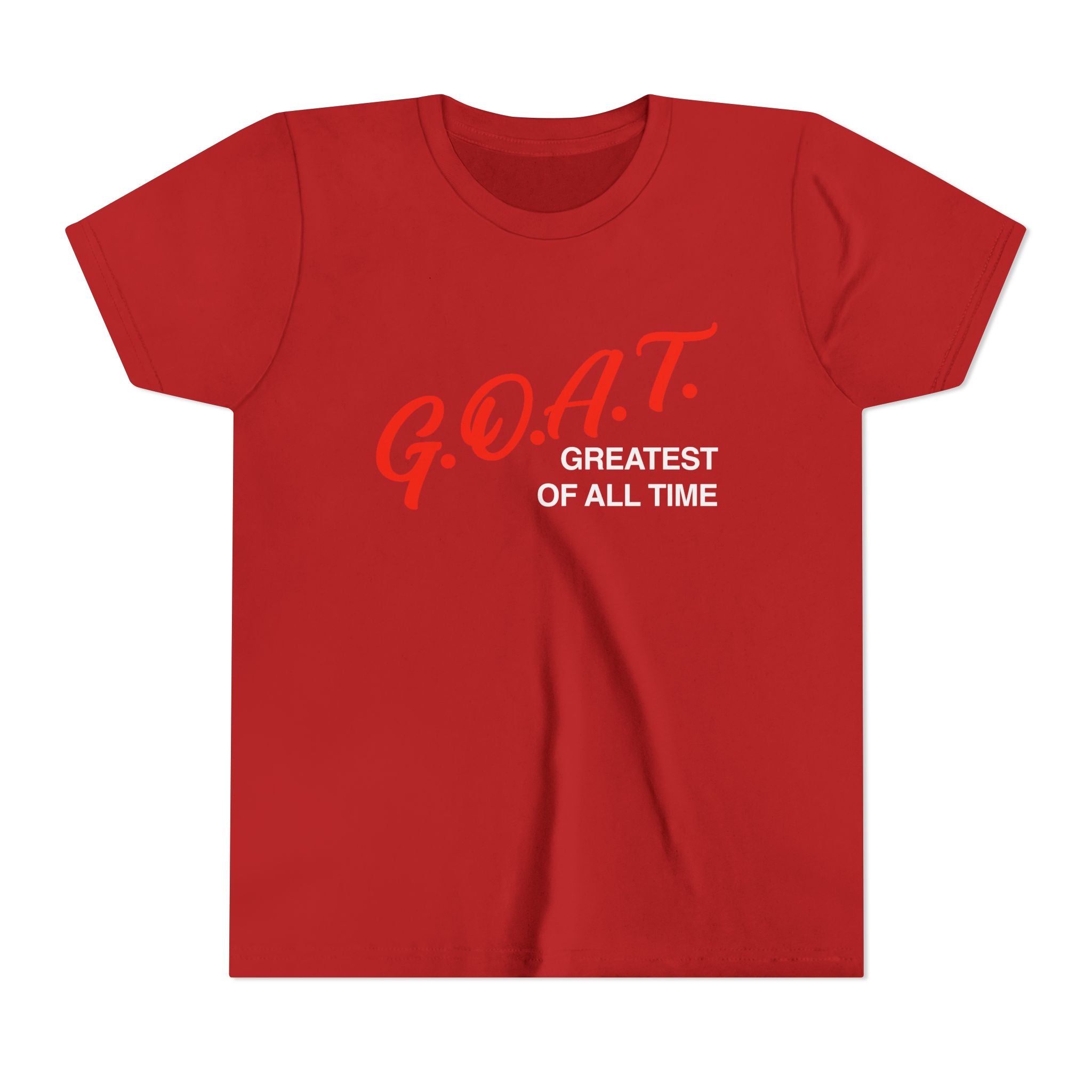 G.O.A.T. Greatest Of All Time Youth Vinatge T-Shirt | Retro Athletic Logo | Kids Tee