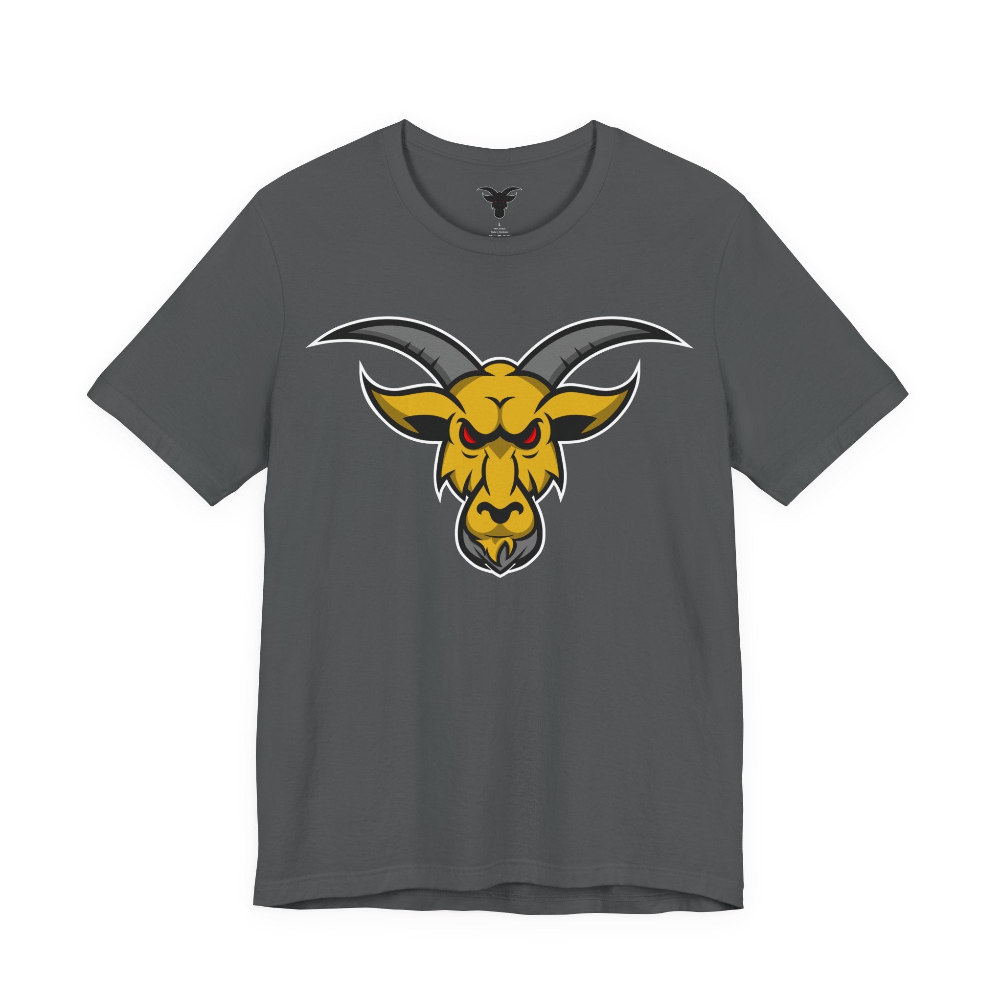 GOAT Mascot Logo T-Shirt | Original Signature Design | Athletic Brand Mascot Tee