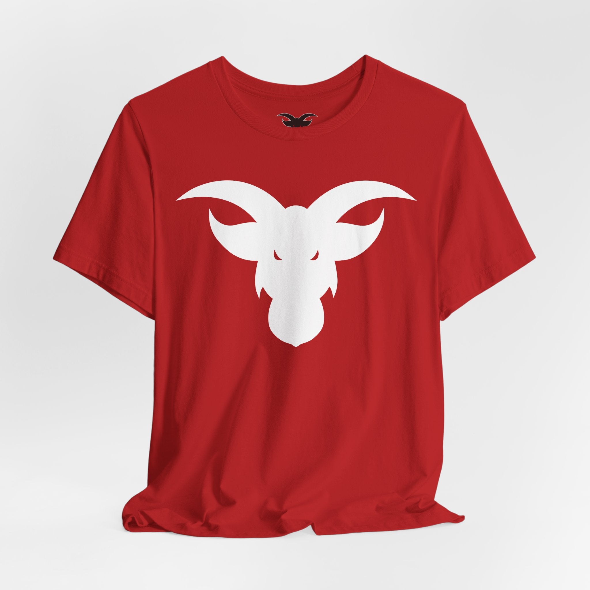 GOAT Horns T-Shirt | Minimalist Icon Design | Subtle Brand Statement Tee