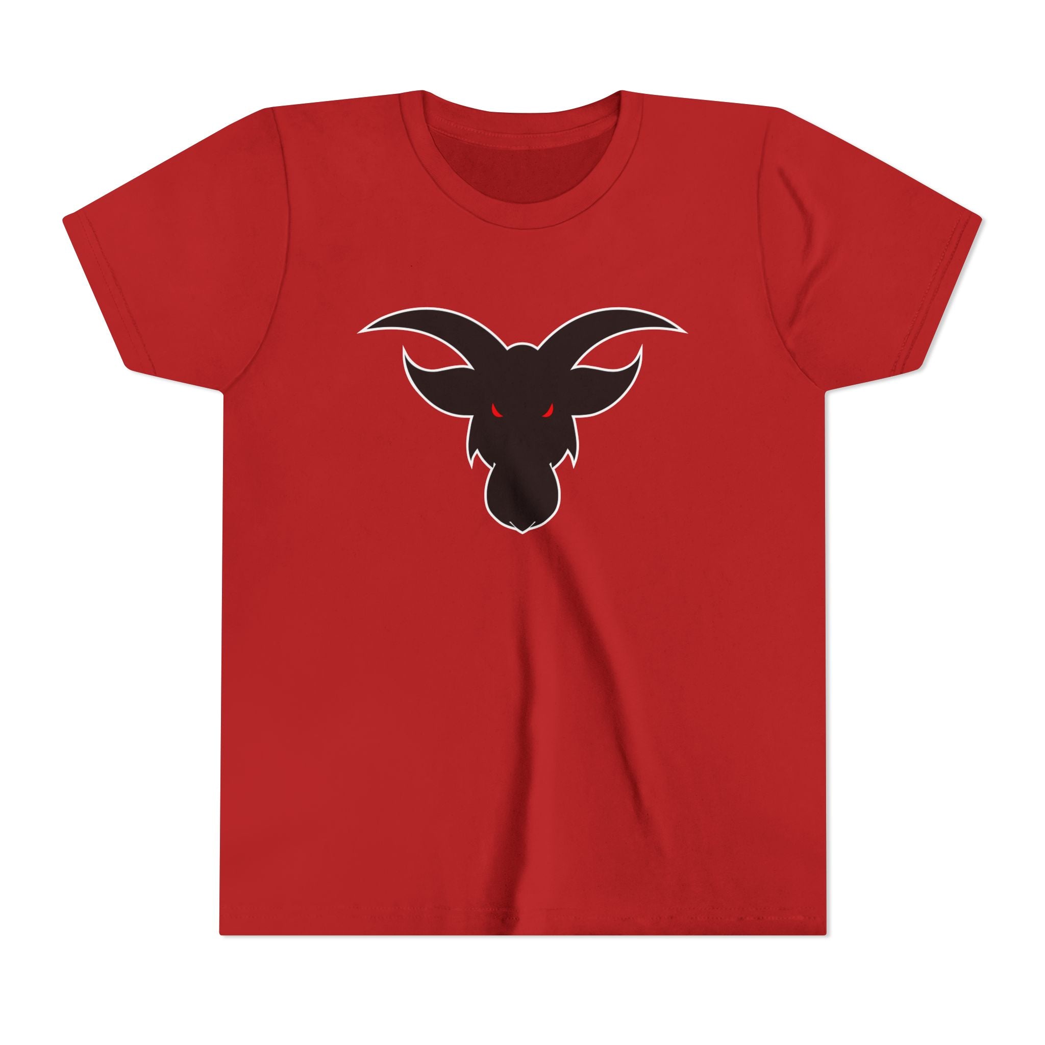 GOAT Black Silhouette Youth T-Shirt | Kids Athletic Icon Tee | Ages 6-14 Sports Shirt