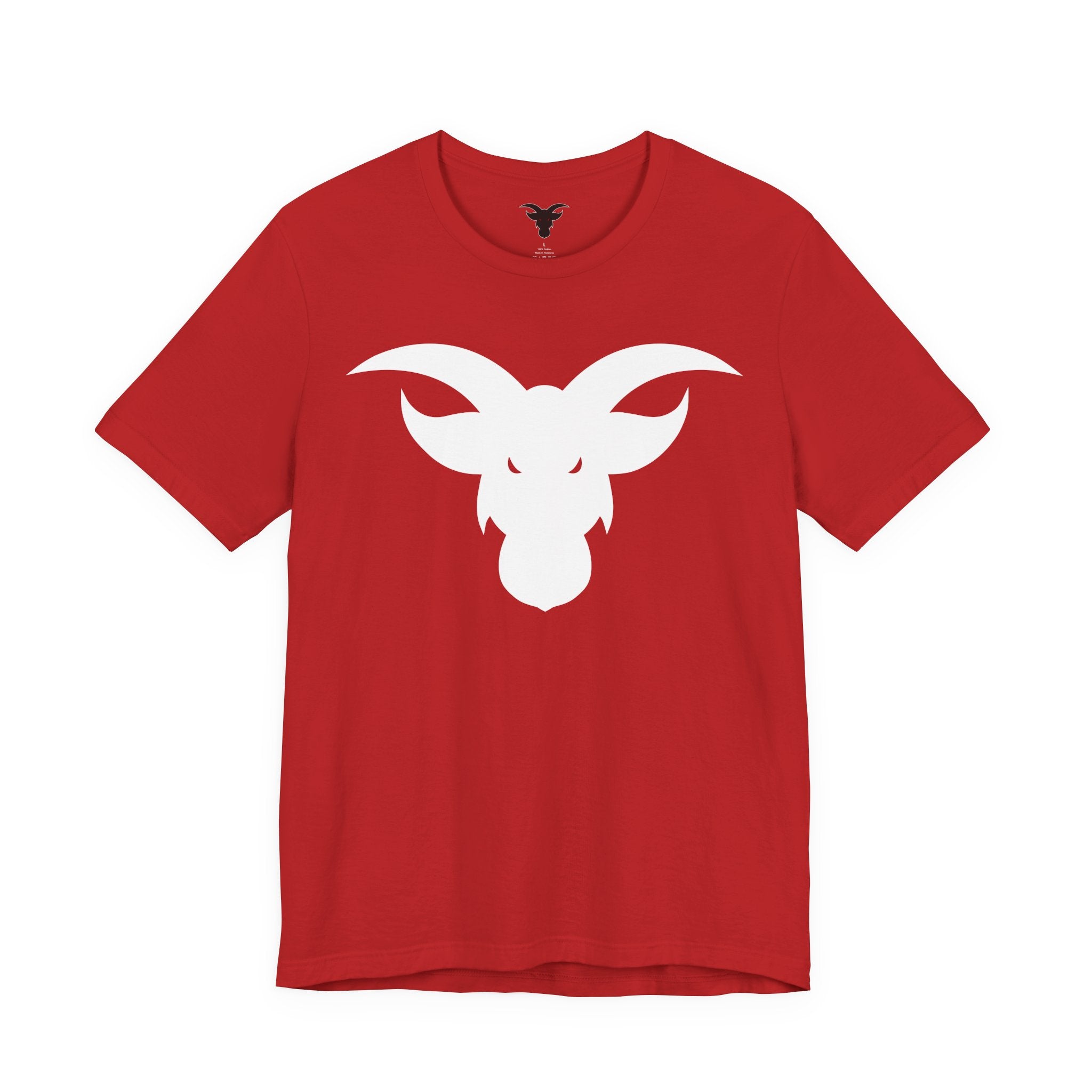 GOAT Horns T-Shirt | Minimalist Icon Design | Subtle Brand Statement Tee