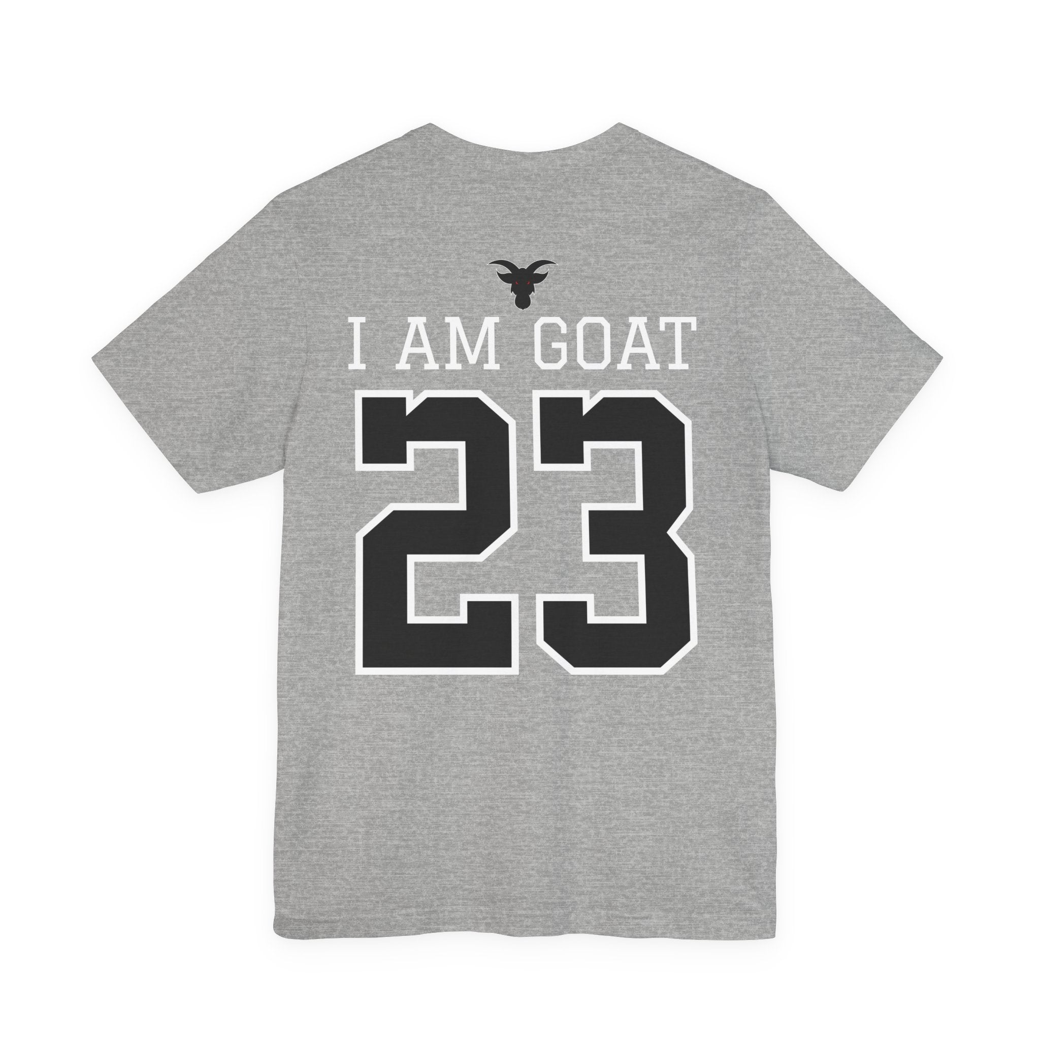 GOATS 23 Cursive Jersey Tee | Front & Back Sports Team Design | Athletic Jersey Tee
