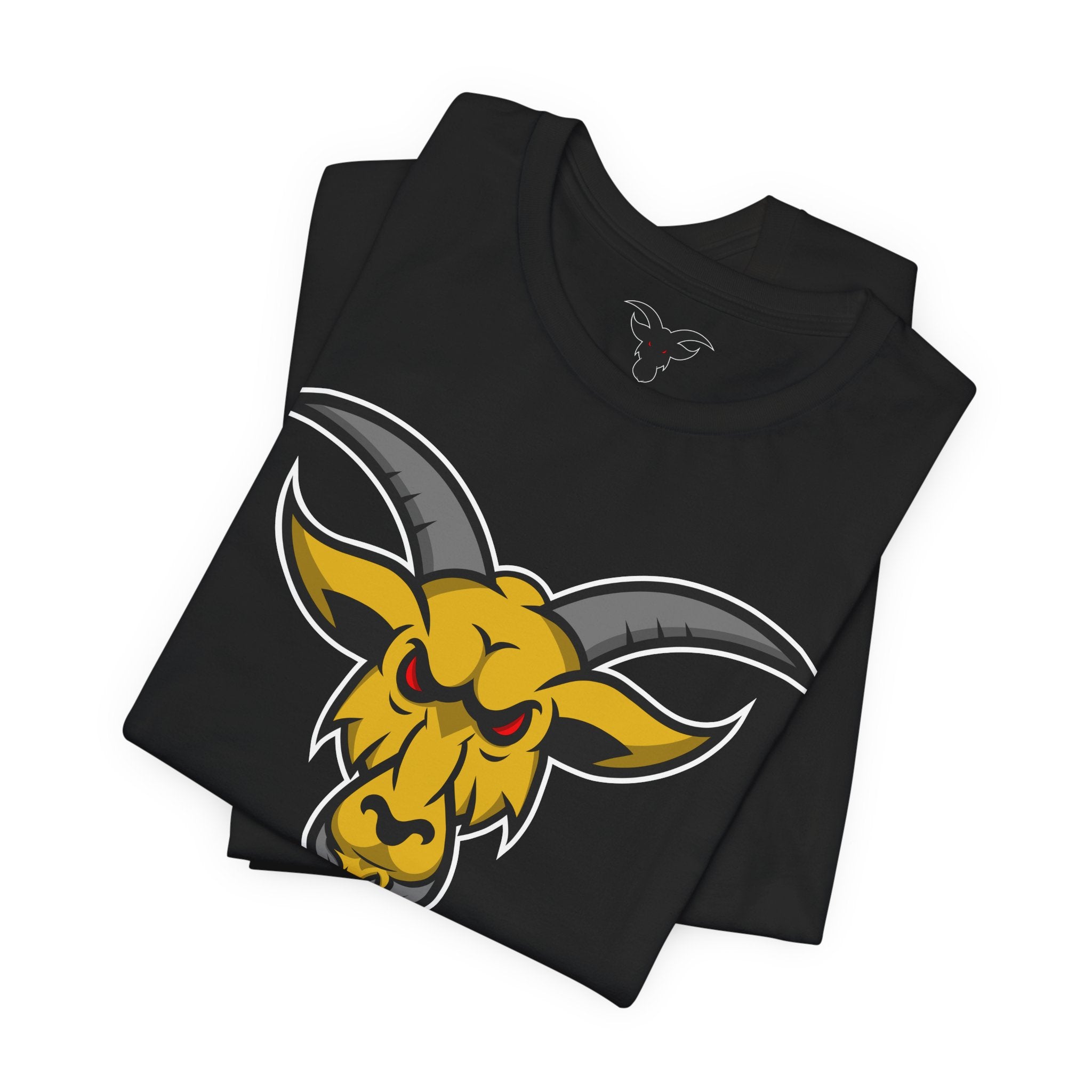 GOAT Mascot Logo T-Shirt | Original Signature Design | Athletic Brand Mascot Tee
