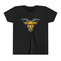 GOAT Mascot Logo Youth T-Shirt | Original Signature Design | Kids Athletic Mascot Tee | Ages 6-14