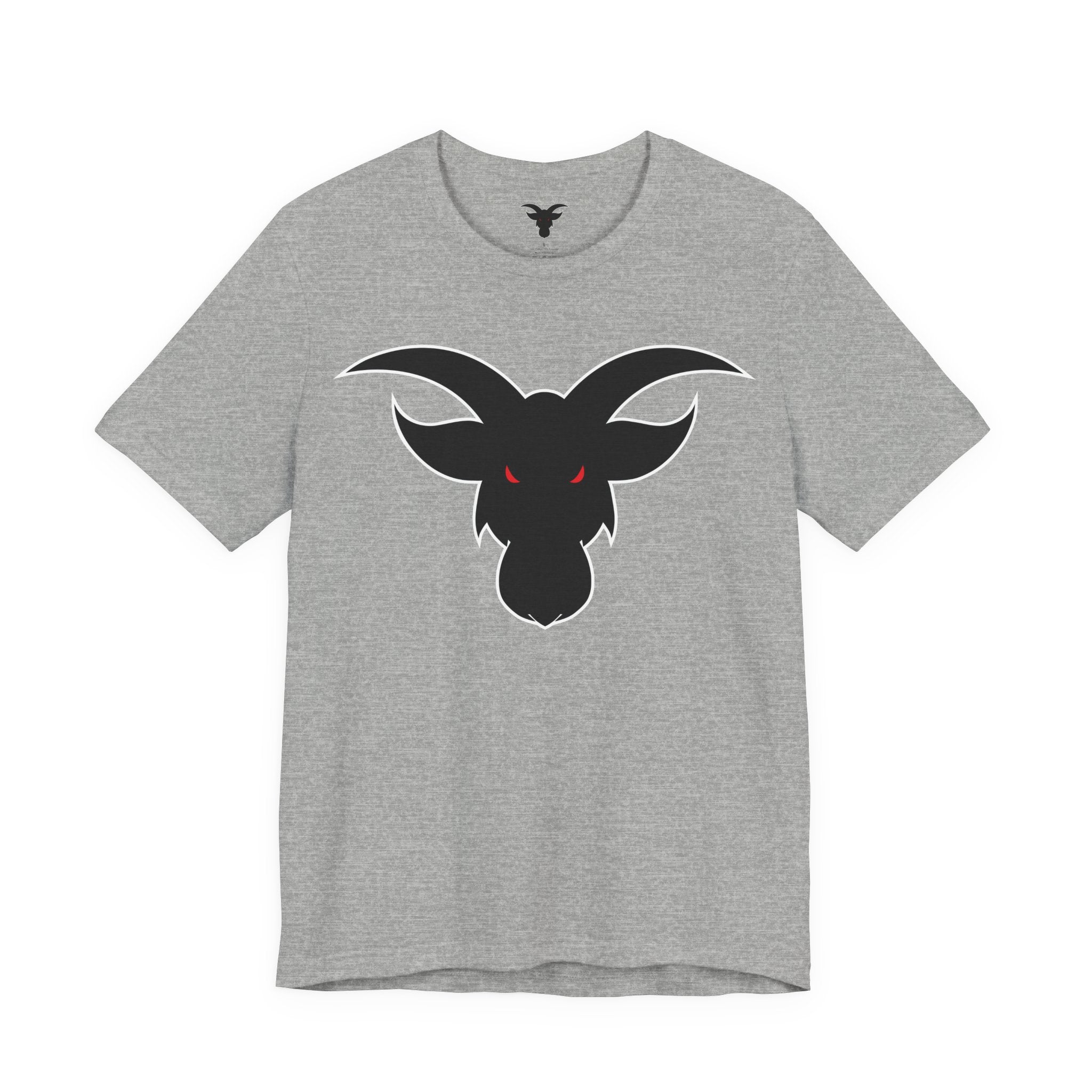 GOAT Black Silhouette Logo T-Shirt | Minimalist Greatest Of All Time Icon | Unisex Athletic Tee