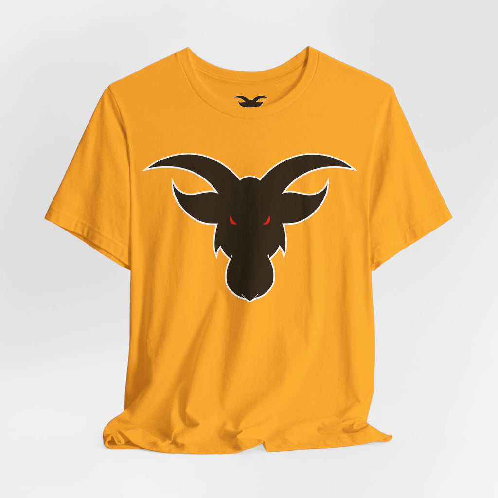 GOAT Black Silhouette Logo T-Shirt | Minimalist Greatest Of All Time Icon | Unisex Athletic Tee