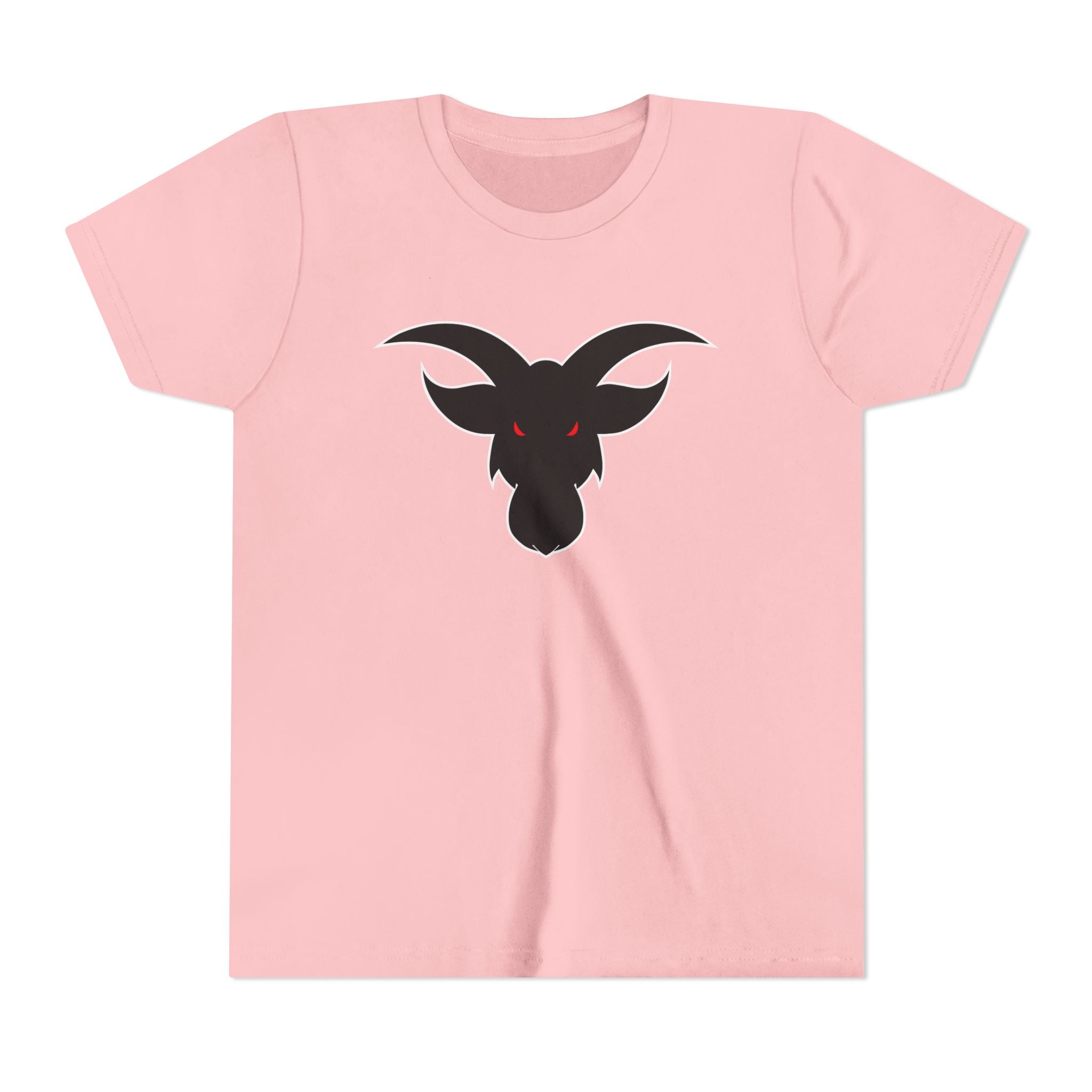 GOAT Black Silhouette Youth T-Shirt | Kids Athletic Icon Tee | Ages 6-14 Sports Shirt