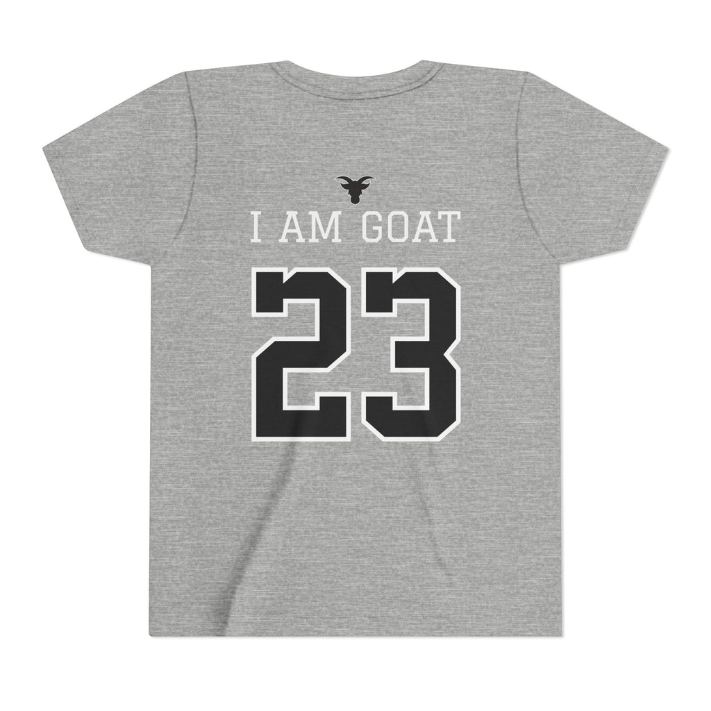 GOATS 23 Cursive Jersey Shirt Youth T-Shirt | Kids Sports Team Design | Ages 6-14 Jersey Tee