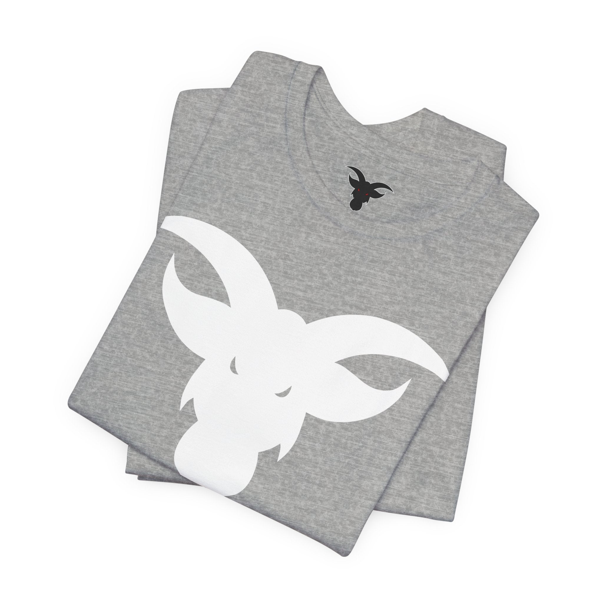 GOAT Horns T-Shirt | Minimalist Icon Design | Subtle Brand Statement Tee