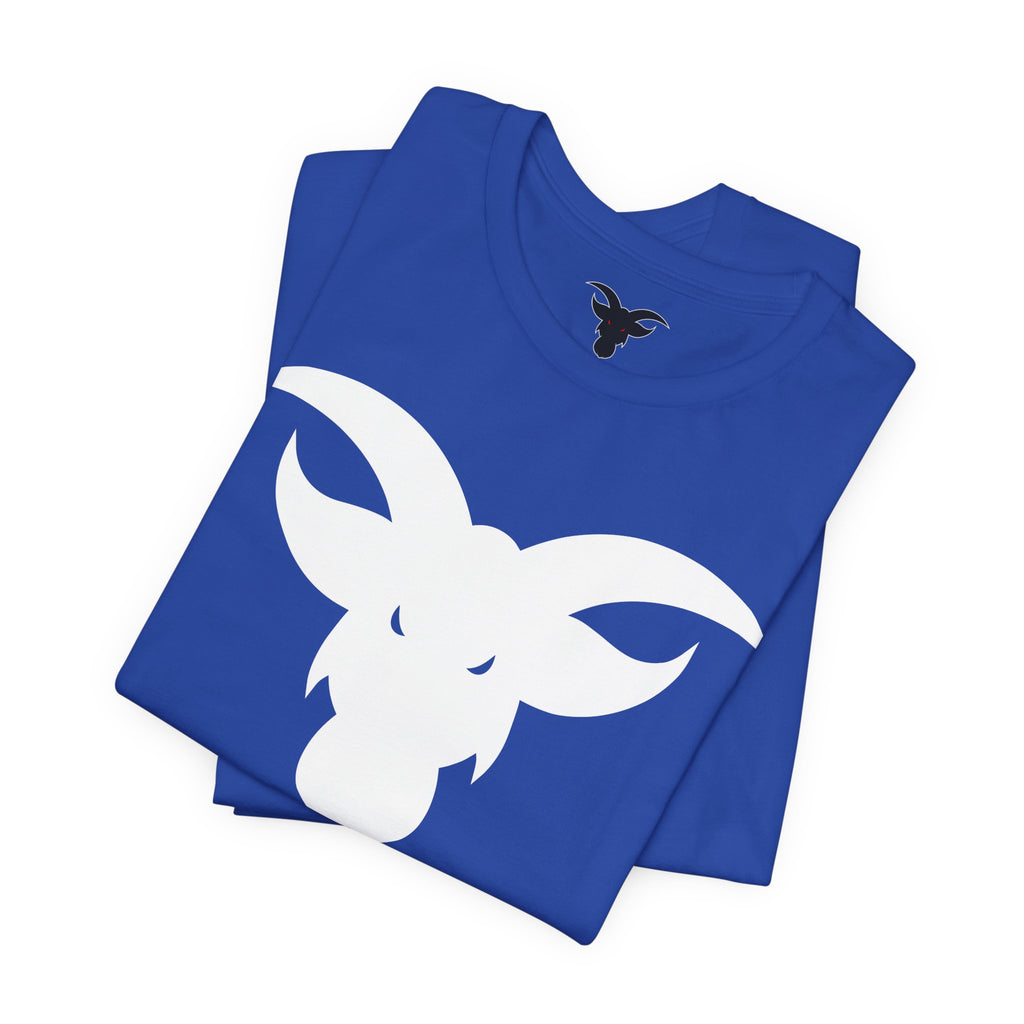 GOAT Horns T-Shirt | Minimalist Icon Design | Subtle Brand Statement Tee