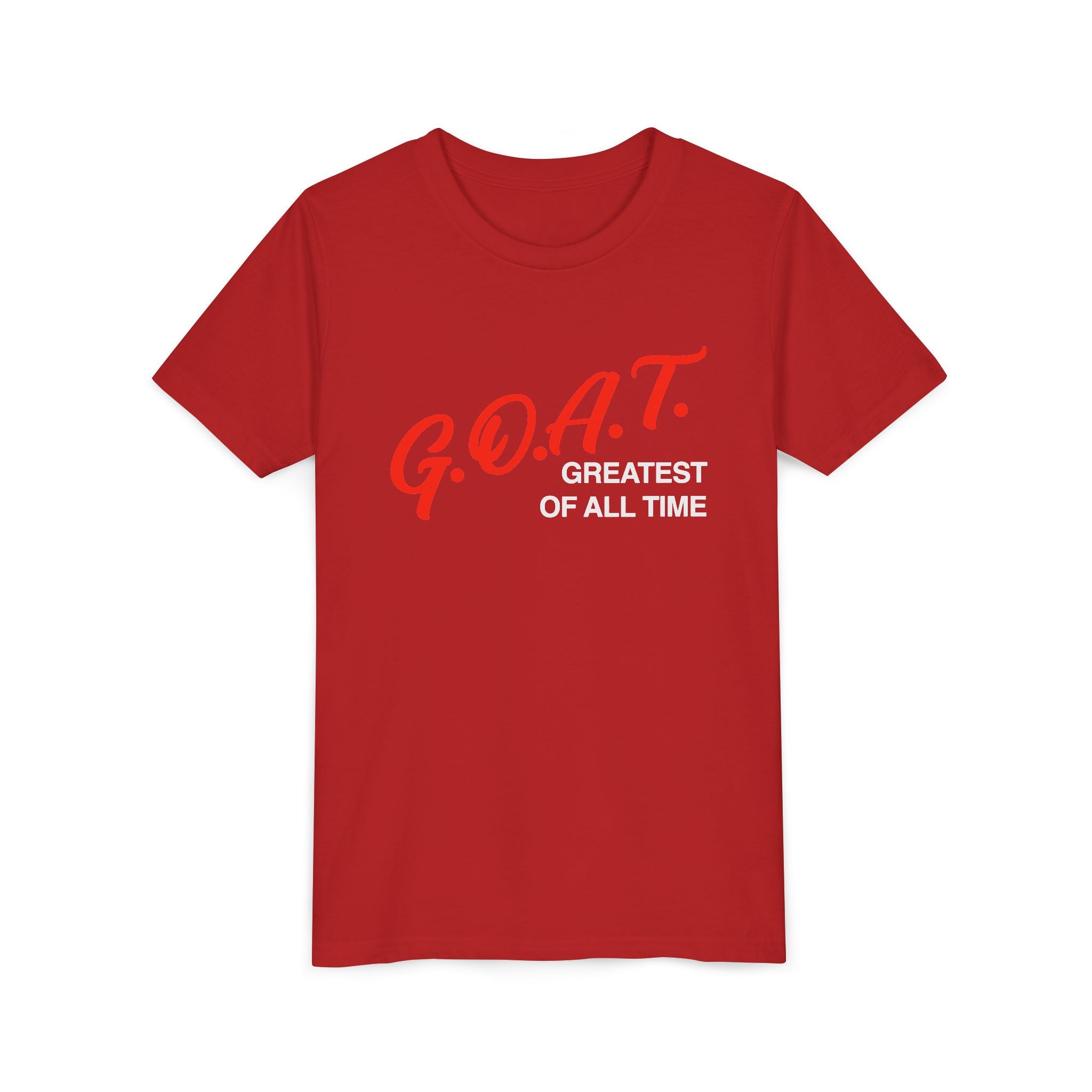 G.O.A.T. Greatest Of All Time Youth Vinatge T-Shirt | Retro Athletic Logo | Kids Tee