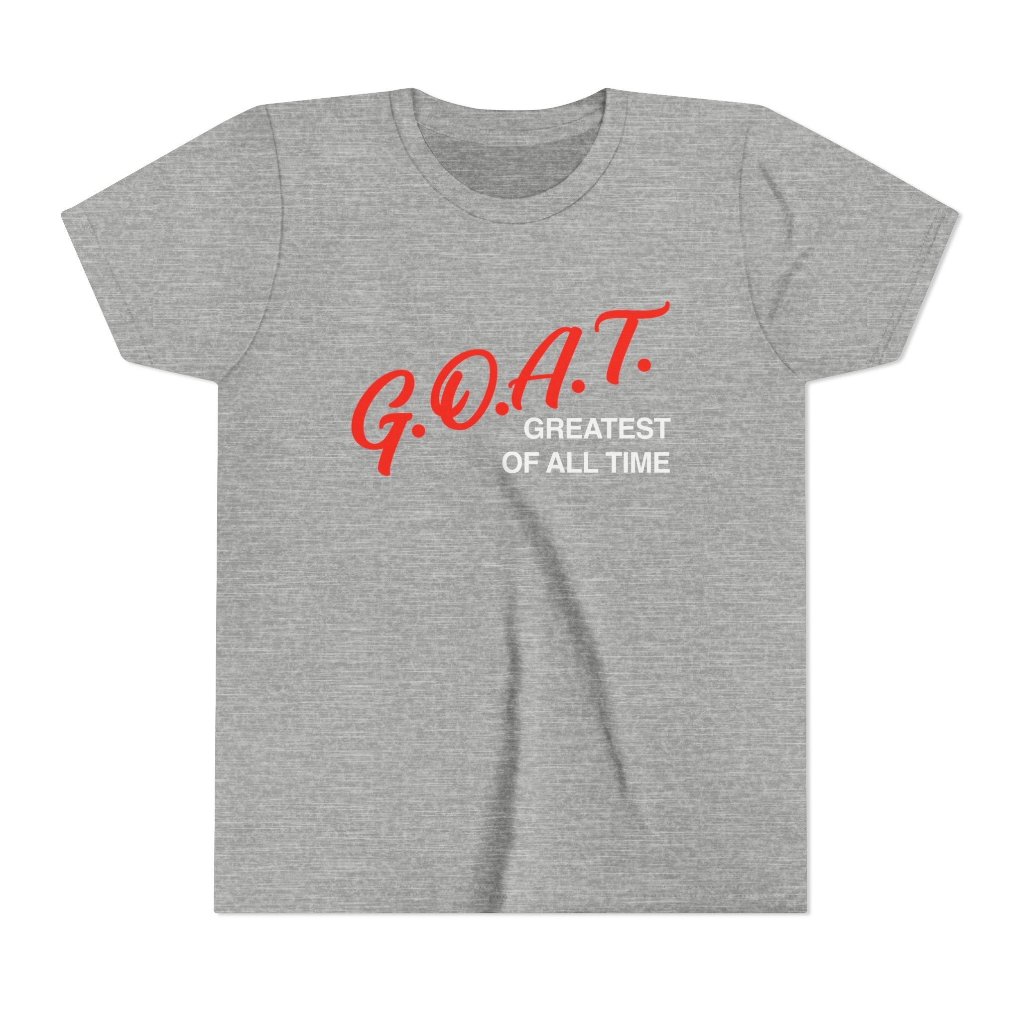 G.O.A.T. Greatest Of All Time Youth Vinatge T-Shirt | Retro Athletic Logo | Kids Tee