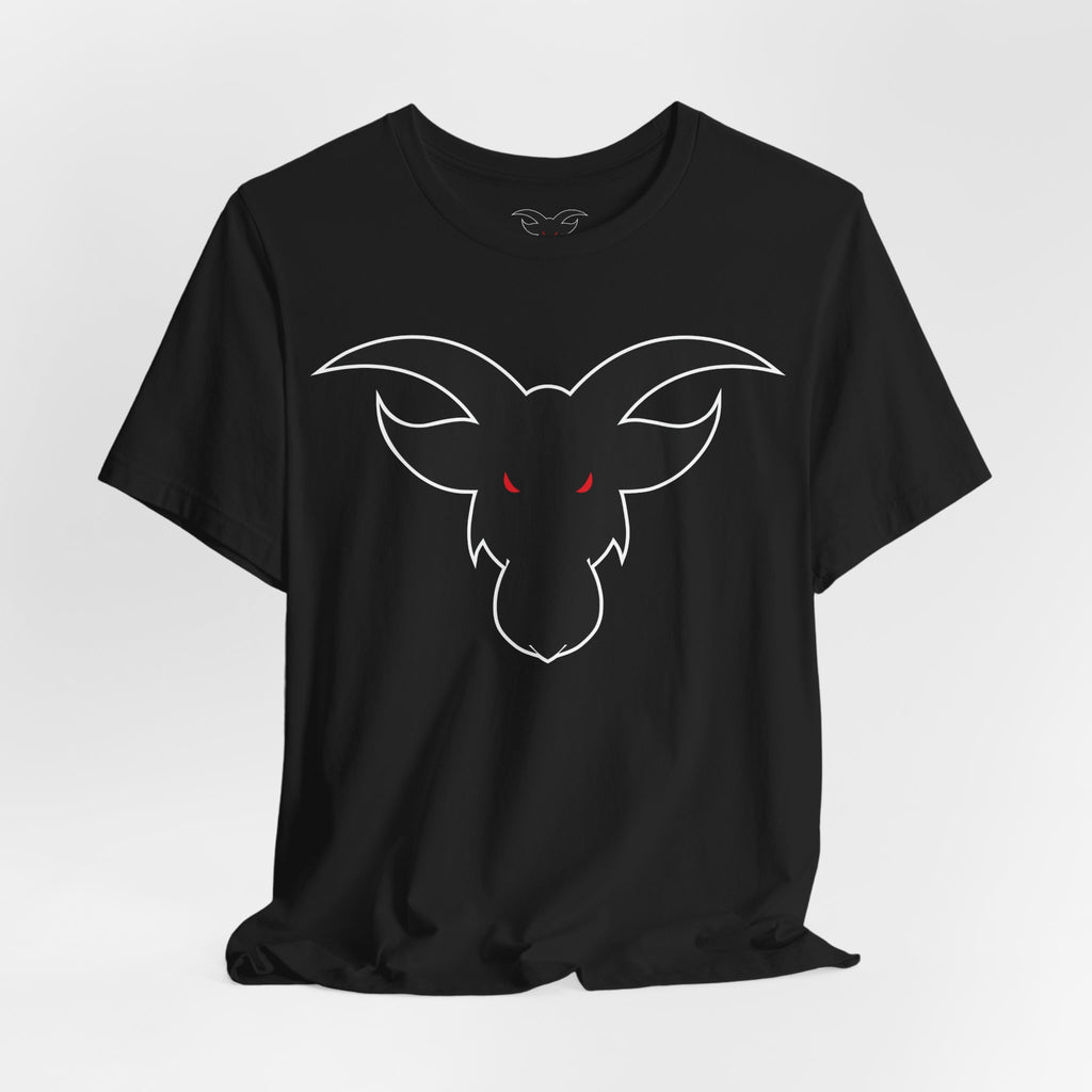 GOAT Black Silhouette Logo T-Shirt | Minimalist Greatest Of All Time Icon | Unisex Athletic Tee
