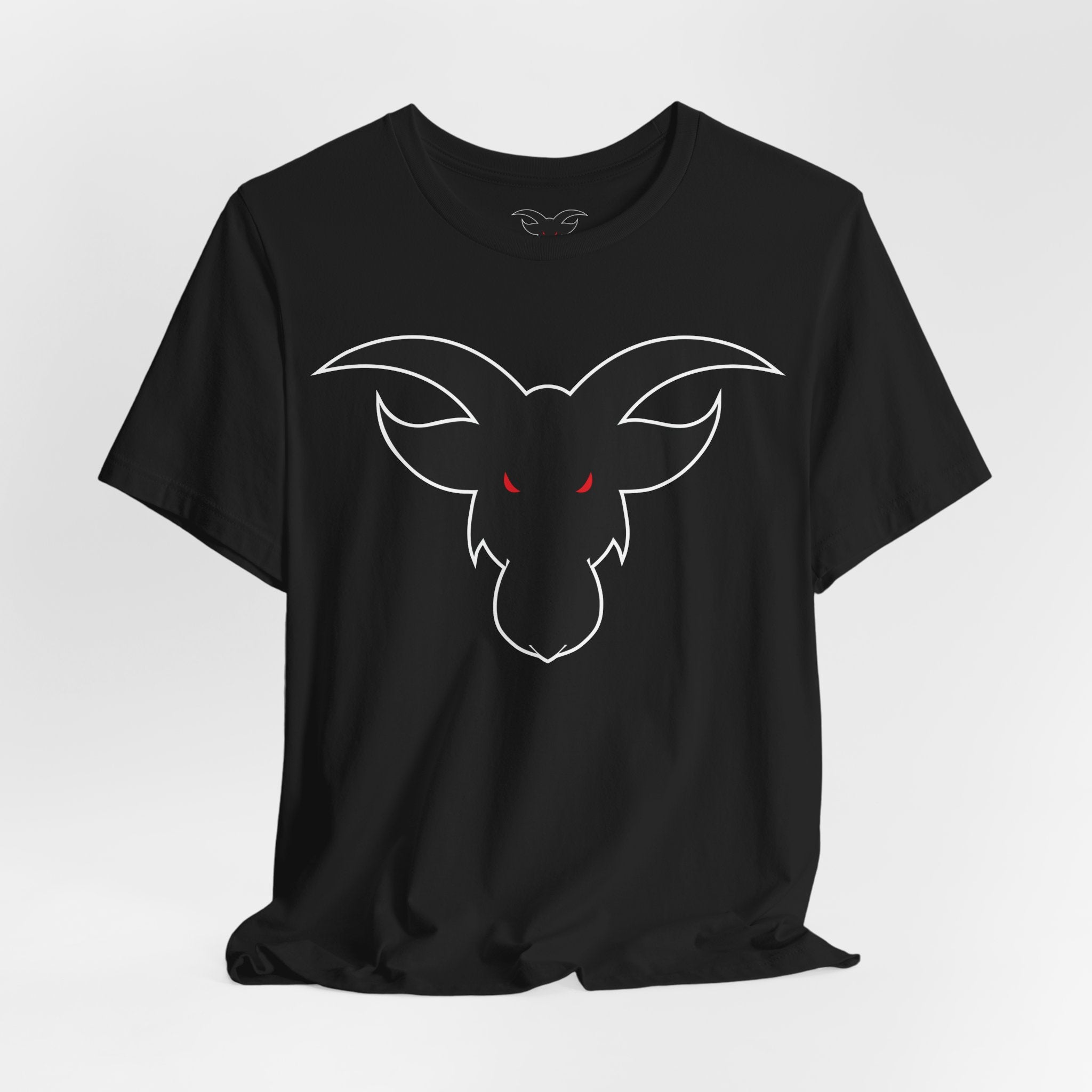 GOAT Black Silhouette Logo T-Shirt | Minimalist Greatest Of All Time Icon | Unisex Athletic Tee