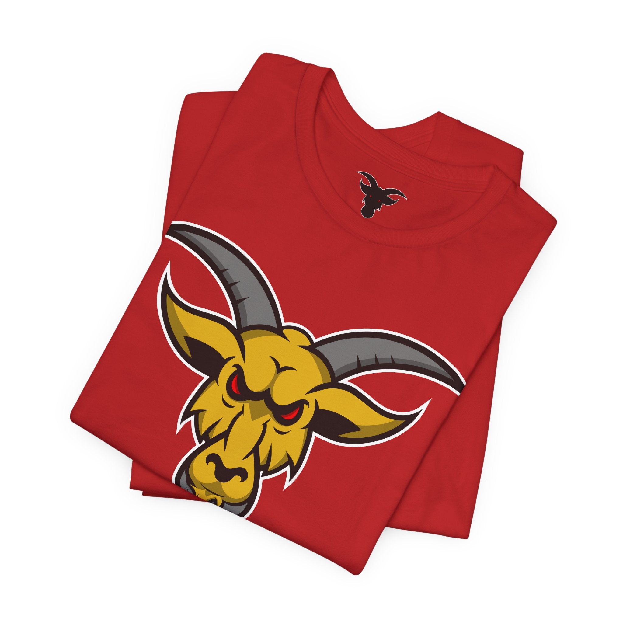 GOAT Mascot Logo T-Shirt | Original Signature Design | Athletic Brand Mascot Tee