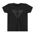 GOAT Black Silhouette Youth T-Shirt | Kids Athletic Icon Tee | Ages 6-14 Sports Shirt