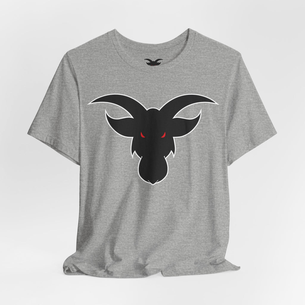 GOAT Black Silhouette Logo T-Shirt | Minimalist Greatest Of All Time Icon | Unisex Athletic Tee