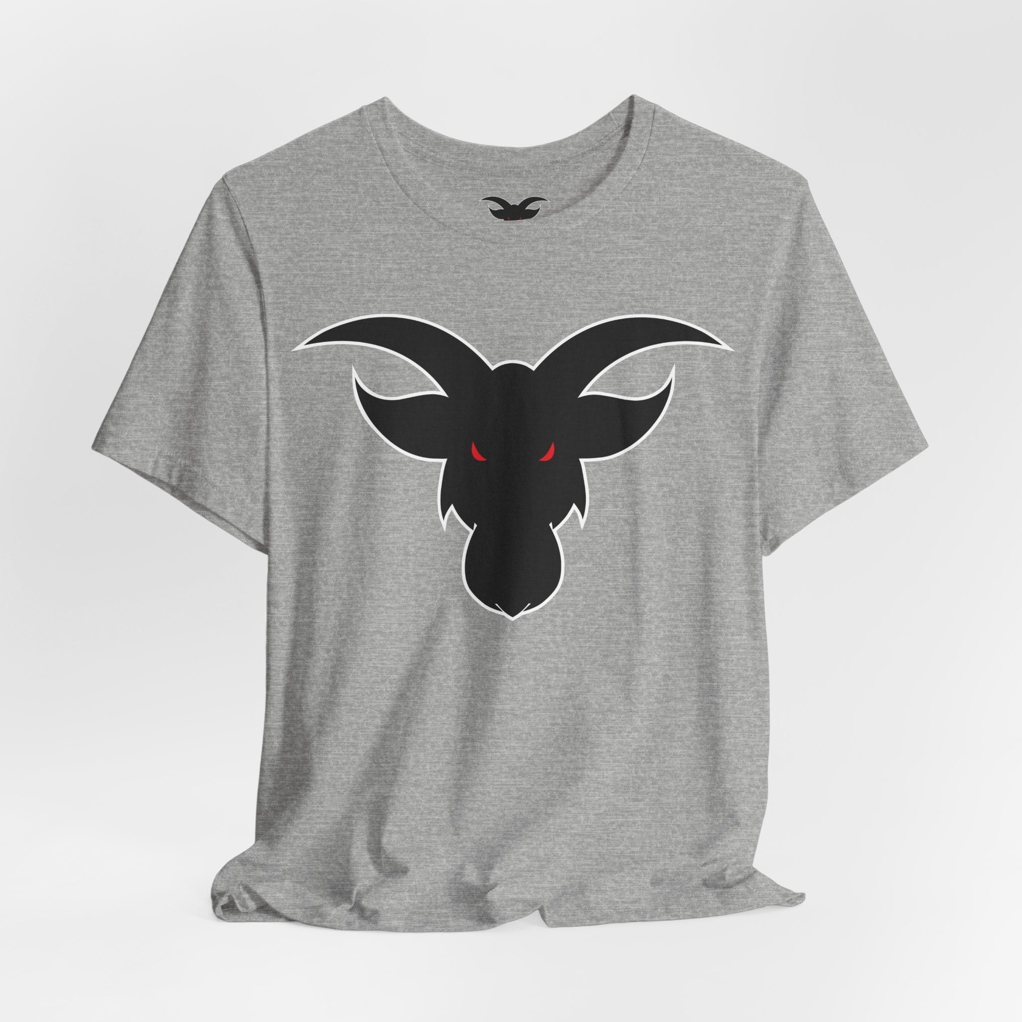 GOAT Black Silhouette Logo T-Shirt | Minimalist Greatest Of All Time Icon | Unisex Athletic Tee
