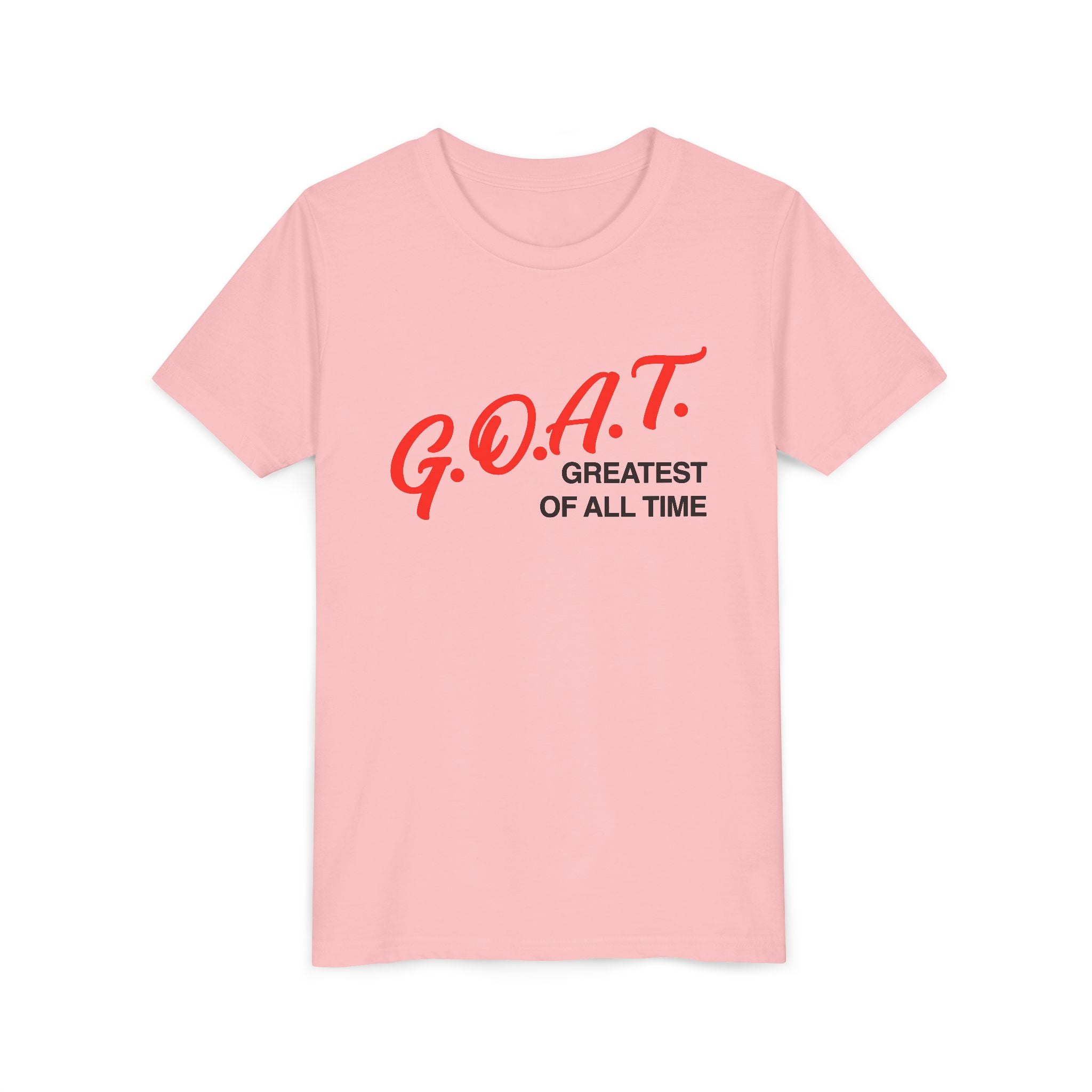 G.O.A.T. Greatest Of All Time Youth Vinatge T-Shirt | Retro Athletic Logo | Kids Tee