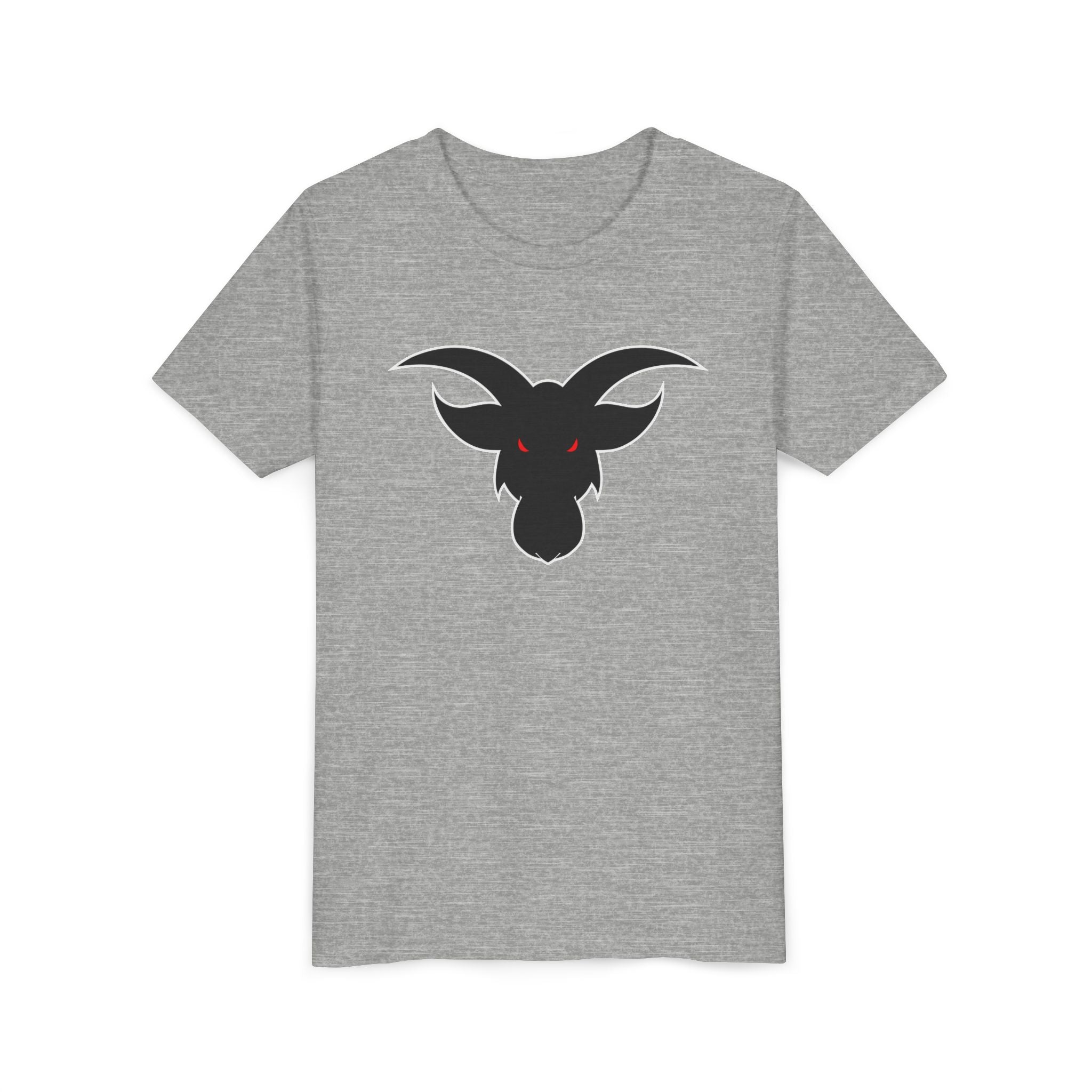 GOAT Black Silhouette Youth T-Shirt | Kids Athletic Icon Tee | Ages 6-14 Sports Shirt