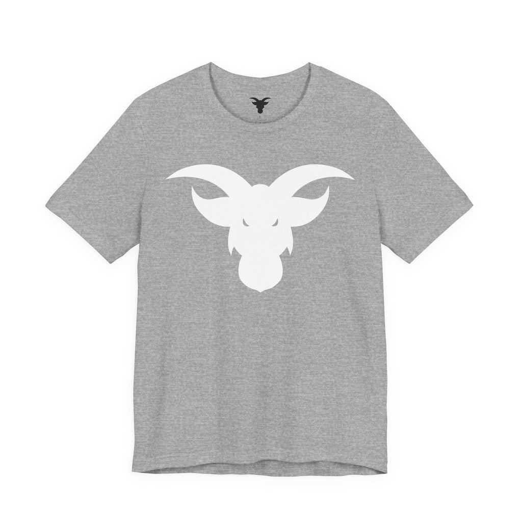 GOAT Horns T-Shirt | Minimalist Icon Design | Subtle Brand Statement Tee