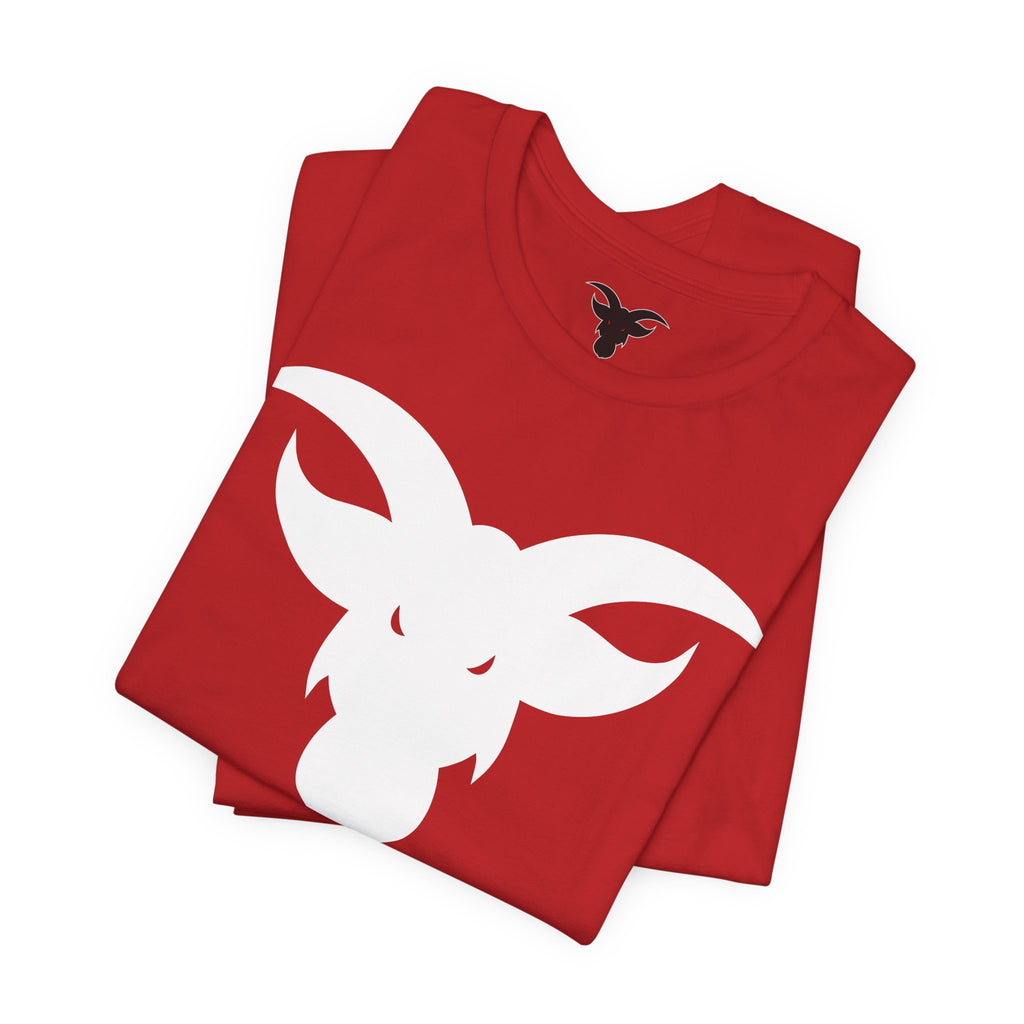 GOAT Horns T-Shirt | Minimalist Icon Design | Subtle Brand Statement Tee