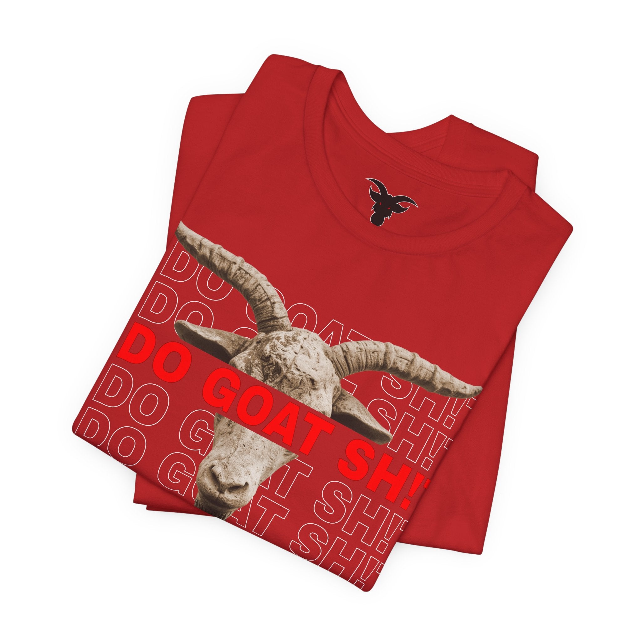 I DO GOAT SH!T The GOAT Quote T-Shirt | Motivational Athletic Tee | Realistic Goat Design