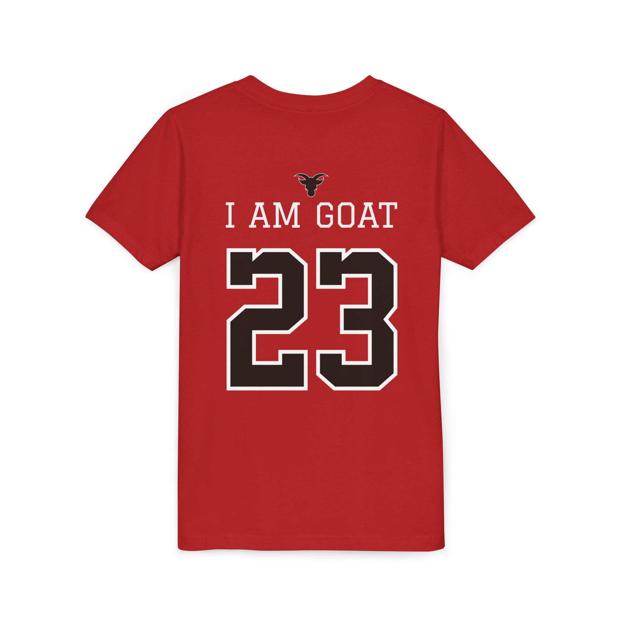 GOATS 23 Cursive Jersey Shirt Youth T-Shirt | Kids Sports Team Design | Ages 6-14 Jersey Tee