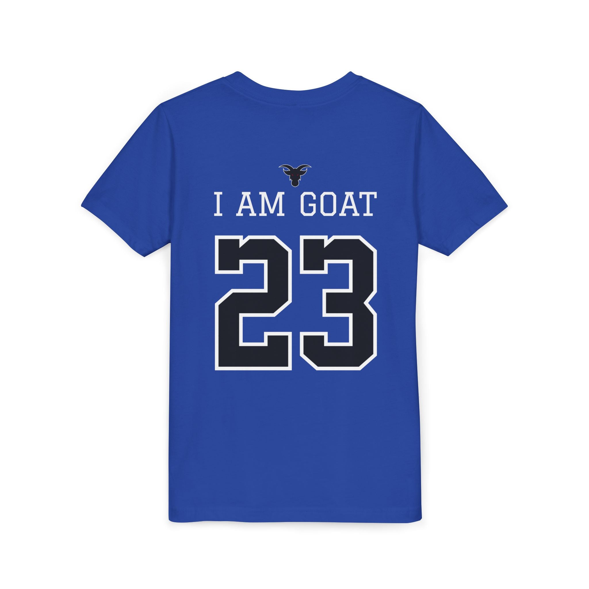 GOATS 23 Cursive Jersey Shirt Youth T-Shirt | Kids Sports Team Design | Ages 6-14 Jersey Tee