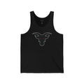 GOAT Black Silhouette Logo Tank Top | Minimalist Athletic Muscle Tee | Unisex Gym Tank