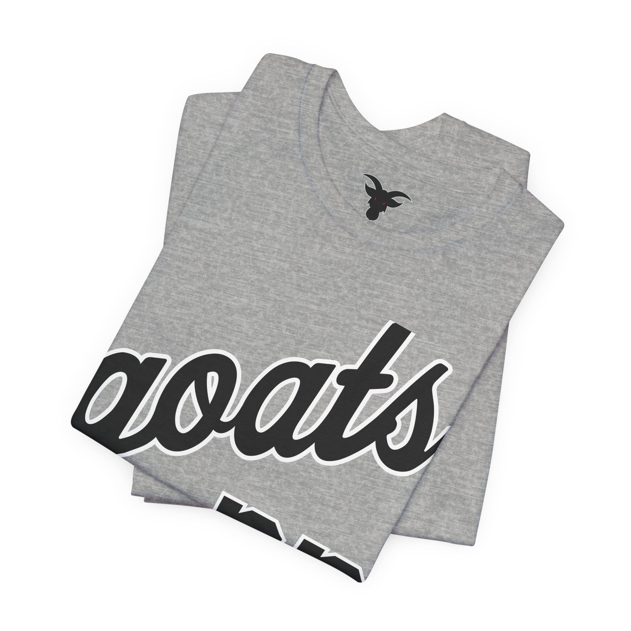 GOATS 23 Cursive Jersey Tee | Front & Back Sports Team Design | Athletic Jersey Tee
