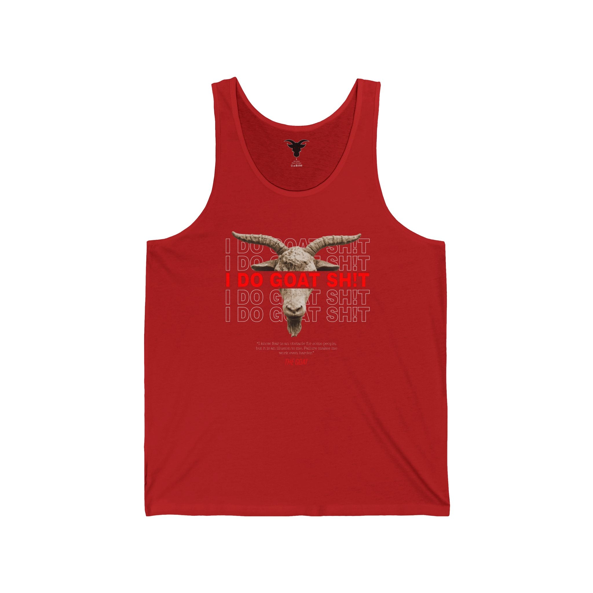 I DO GOAT SH!T The GOAT Quote Tank Top | Motivational Athletic Muscle Tee | Gym Tank