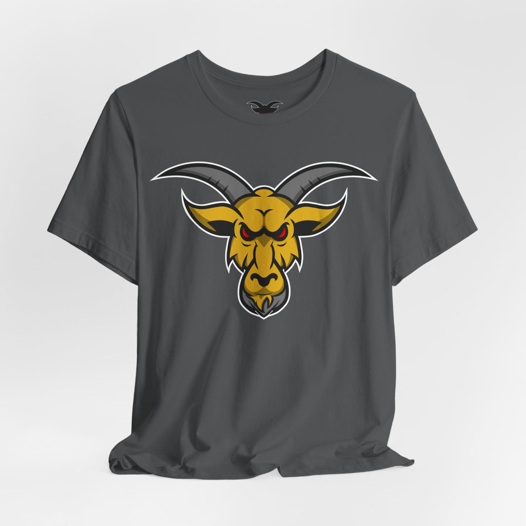 GOAT Mascot Logo T-Shirt | Original Signature Design | Athletic Brand Mascot Tee