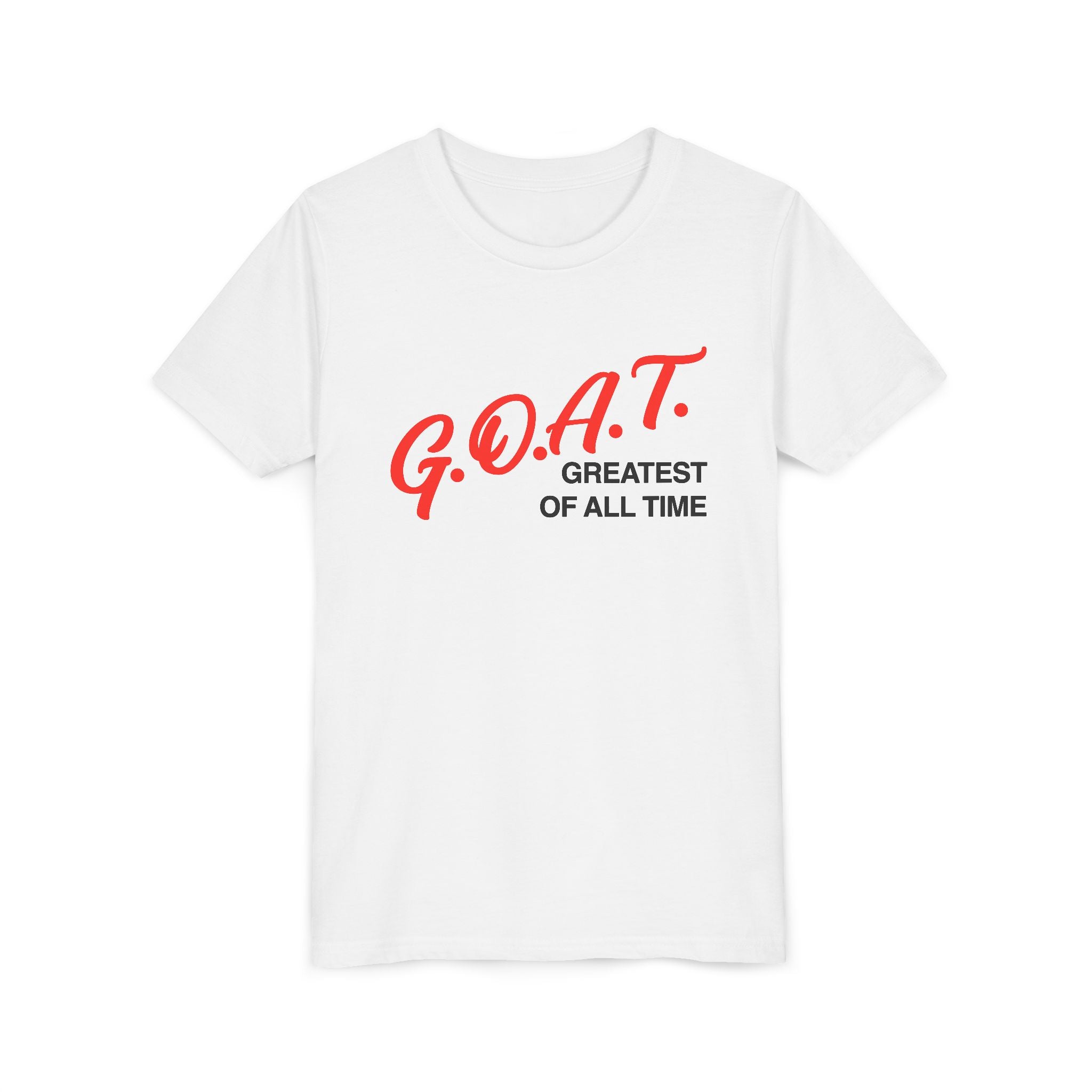 G.O.A.T. Greatest Of All Time Youth Vinatge T-Shirt | Retro Athletic Logo | Kids Tee