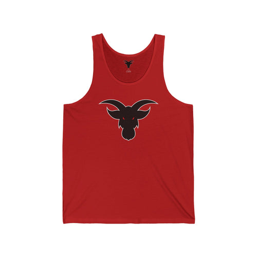 GOAT Black Silhouette Logo Tank Top | Minimalist Athletic Muscle Tee | Unisex Gym Tank