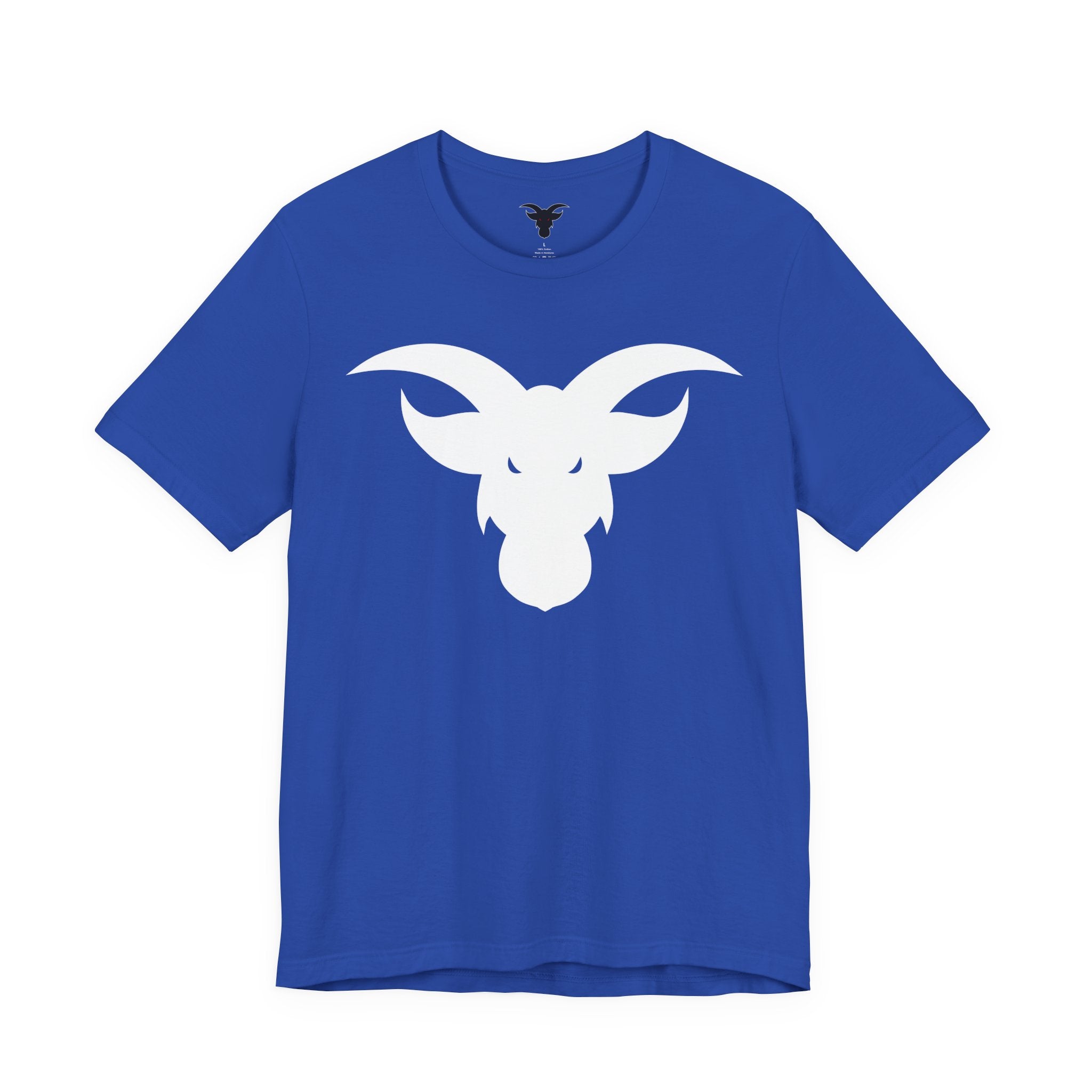 GOAT Horns T-Shirt | Minimalist Icon Design | Subtle Brand Statement Tee
