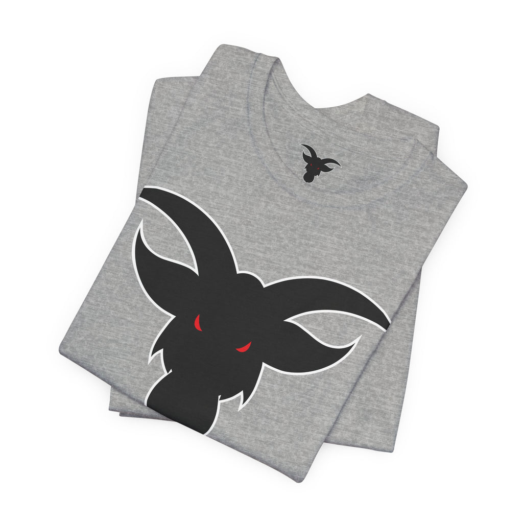 GOAT Black Silhouette Logo T-Shirt | Minimalist Greatest Of All Time Icon | Unisex Athletic Tee