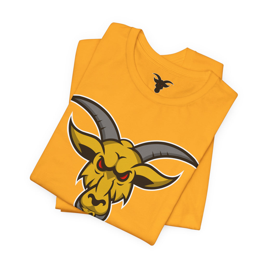 GOAT Mascot Logo T-Shirt | Original Signature Design | Athletic Brand Mascot Tee